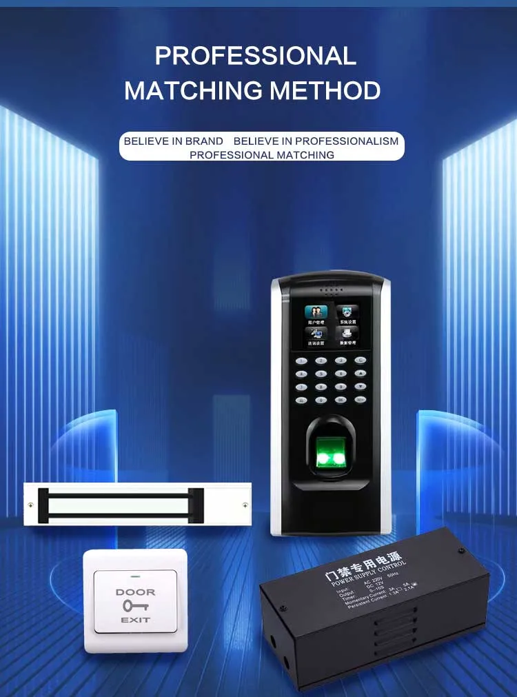 Reliable Fp06 F7plus Attendance Access Control Machine of LCD Display Numeric Keyboardintegrated 80 Character