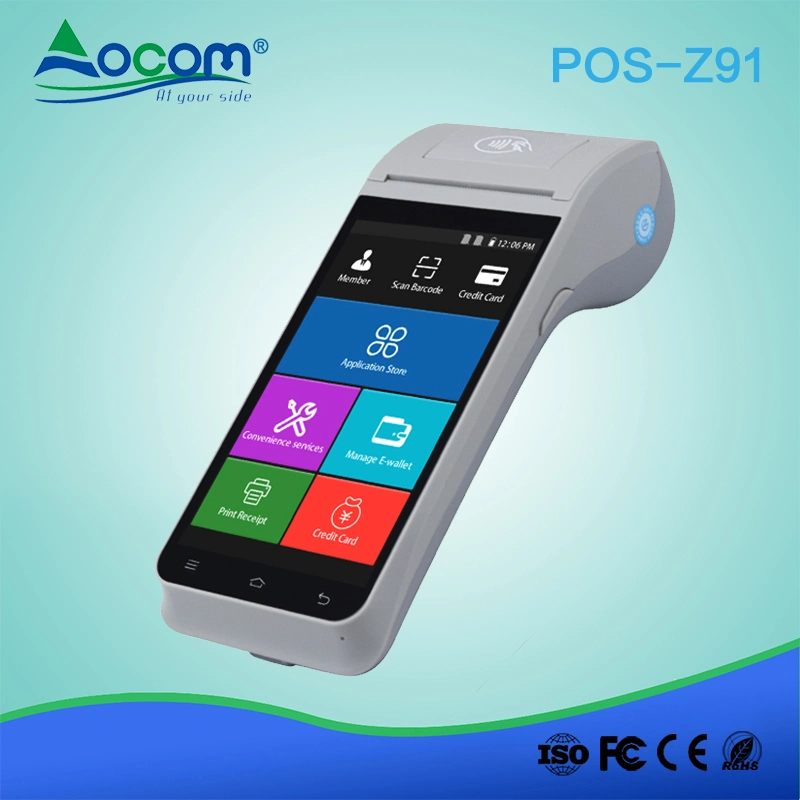 Android Bus Ticket NFC POS Terminal Machine with Fingerprint Identification