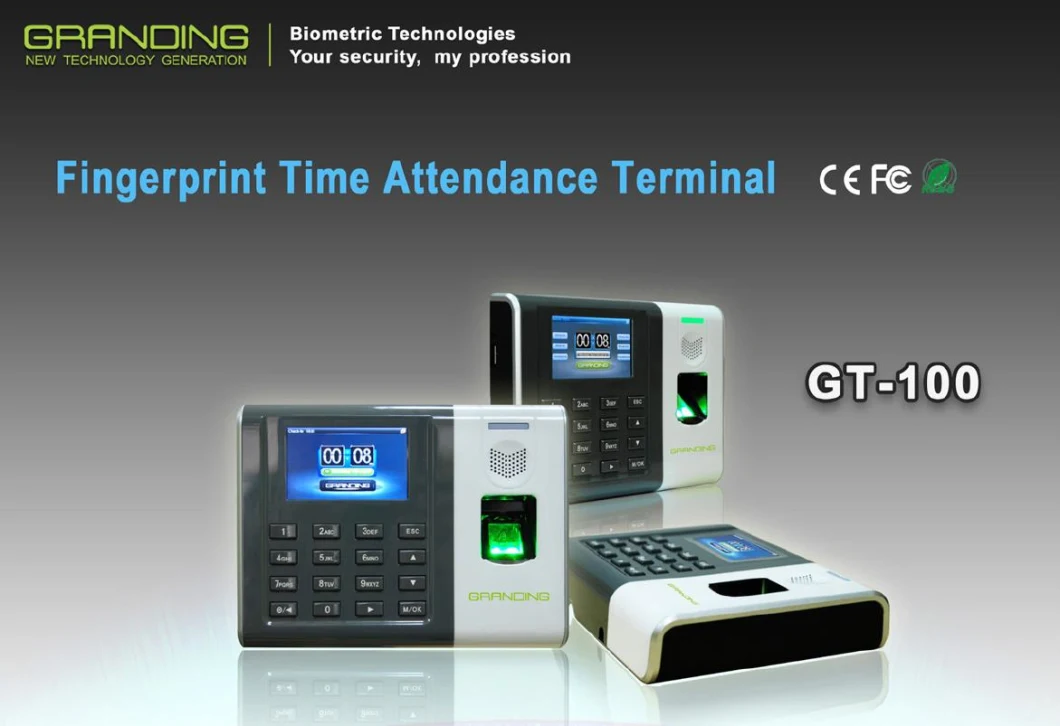 Biometric Fingerprint Time Clock Recorder Machine for Employee Office (GT100)