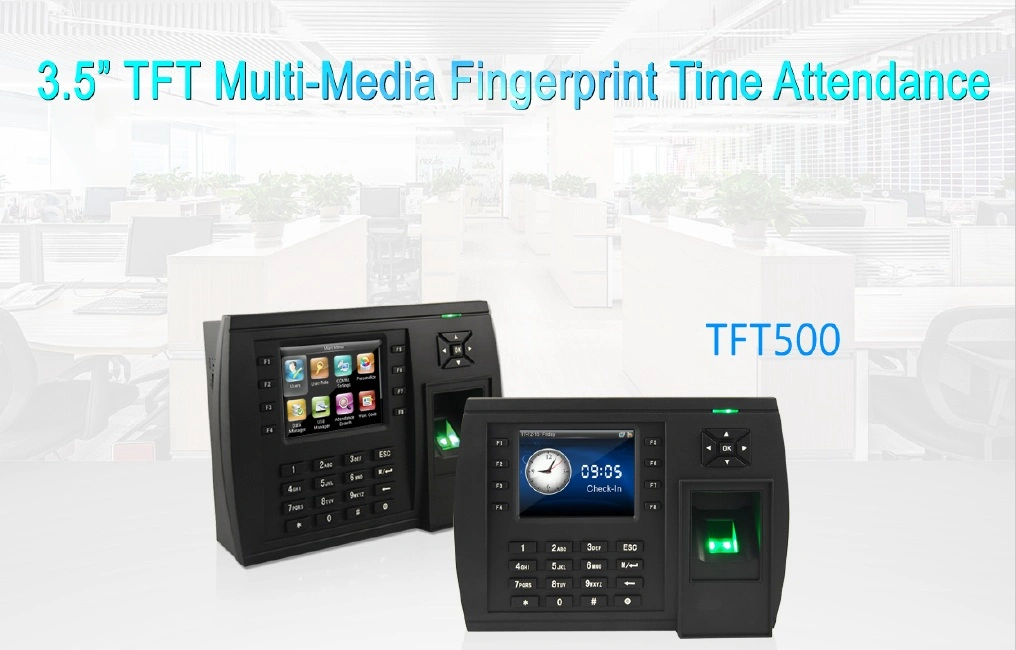 Large Capacity Biometric Fingerprint and Punch Card Time Attendance Machine