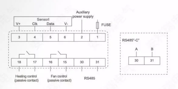 Small Type Temperature and Humidity Measuring and Controlling Device