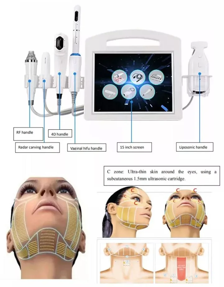 Body Slimming Vaginal Tightness Detection Liposonic 4D 9d Hifu Face Machine Korea