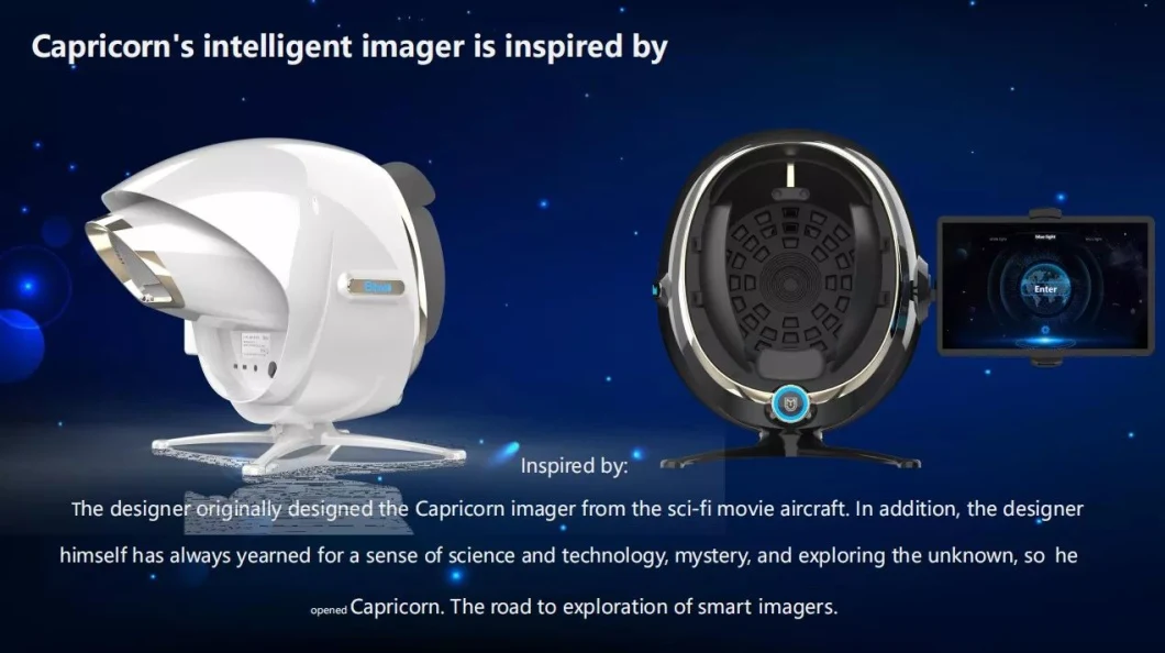 8 Spectrum 3D Analysis Facial Scanner Portable Skin Analyzer Machine