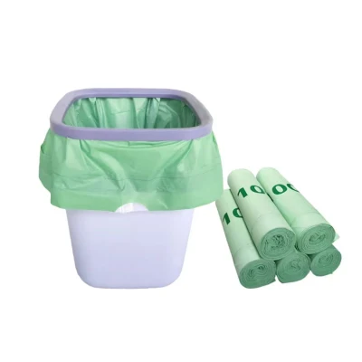 Custom Plastic Disposable Trash Bag on Roll Bio Degradable Garbage Bag
