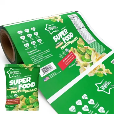 Custom Foil Laminated Instant Coffee Milk Matcha Tea Automatic Packaging Roll Film