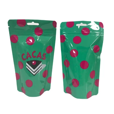 Custom Digital Printed Food Grade Heat Seal Empty Packaging Stand up Zip Lock Plastic Tea Bag