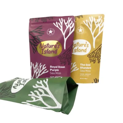 Bottom Pouch Side Gusset Custom Printed Coffee Bag Food Snack Package