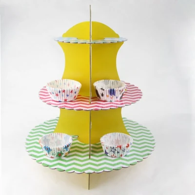 Disposable Home Party Paper Afternoon Tea Cake Candy Nuts Stand