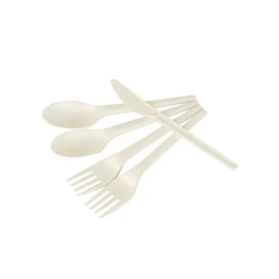 Wholesale Customized Biodegradable Disposable Sugar Cane Pulp Knife, Fork &amp; Spoon Cutlery