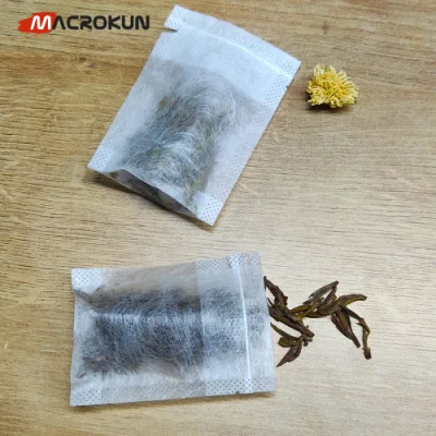 Empty Corn Fibre Filter Bags Corn Fiber PLA Biodegradable Tea Bags with a Drawstring
