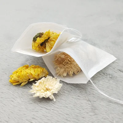 Empty Filter Paper Bag with Drawstring Individual Tea Bags with Strings