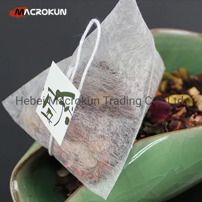 Transparent Corn Fiber 100% Degradable Filter Tea Bag Empty Pyramid Tea Bag