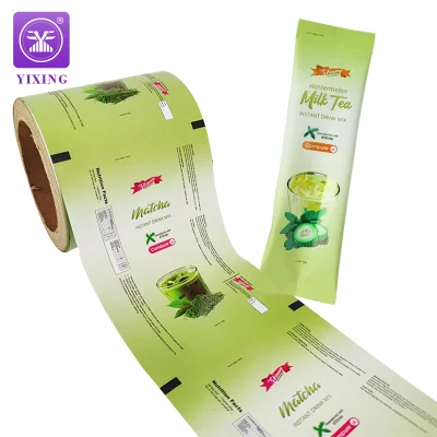  Recycled HDPE Candy Chocolate Potato Chips Coffee Milk Tea Powder Packaging Bag Food Packaging Plastic Roll Film