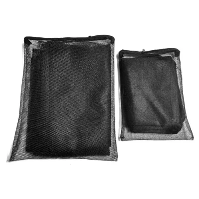 Black White Filter Net Bag Mesh Bag Aquarium Fish Tank Bag