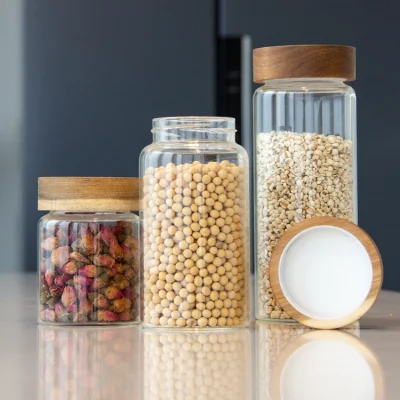 175ml 250ml 300ml 380ml 500ml Storage Glass Jar Paper Box Package
