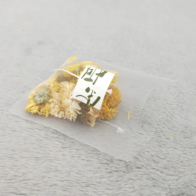 Biodegradable Tea Bag Empty Corn Fiber Pyramid Tea Bags with String for Tea Packaging