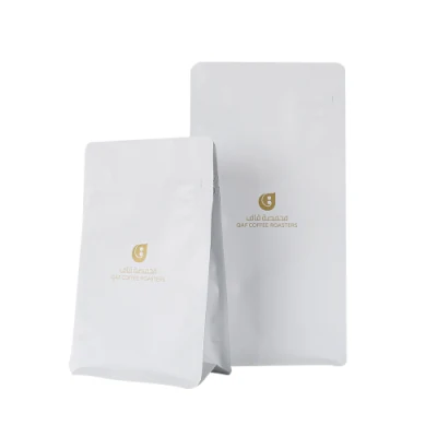 1kg Resealable Customized Kraft Bags Valve and with Zipper Coffee Bean Bag
