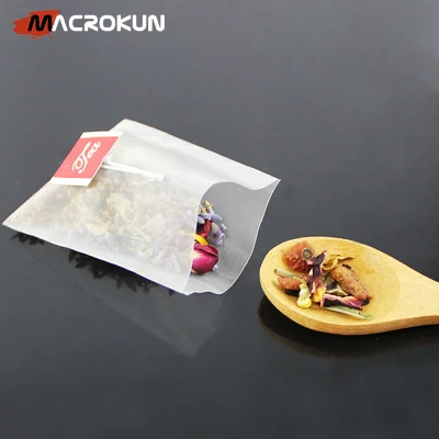 Custom Printed Pyramid Biodegradable Tea Packaging Nylon Tea Bag