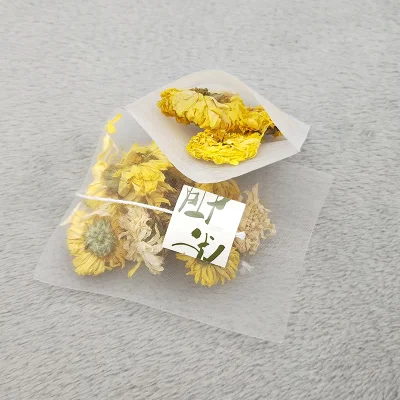 Biodegradable Tea Bag Empty Corn Fiber Pyramid Tea Bags with String for Tea Packaging