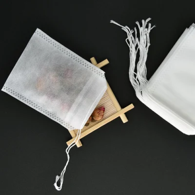 80 X 100mm Drawstring Disposable Non-Woven Infusers Tea Bags Single String