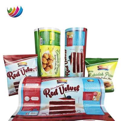  Manufacturer Custom Logo Plastic Aluminum Foil Roll Film Snack Packaging