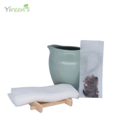 Custom Disposable Biodegradable PLA Corn Fiber Semi-Transparant Coffee Filters (45 X 110mm) , Used for Herbal Tea Plant Powder