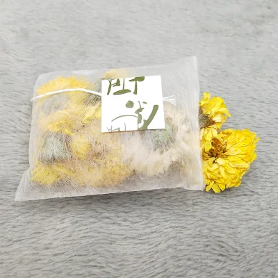 PLA 58 X 70mm Biodegradable Corn Fiber Pyramid Empty Tea Bags with Custom Tag