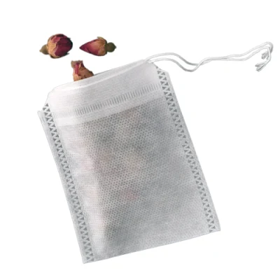 80 X 100mm Drawstring Disposable Non-Woven Infusers Tea Bags Single String