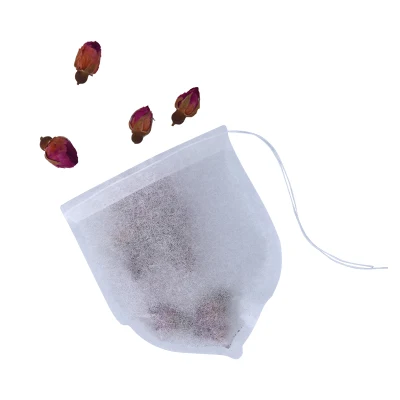 Customized Creative Shaped Empty Filter Paper Disposable Tea Bags with Strings (50X 60mm)