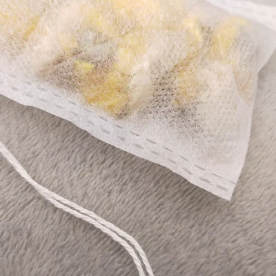 Sale Eco-Friendly Nonwoven String Customized Logo Green Protection Tea Bags Empty Tea Filter Bag Seal Non Woven Fabric