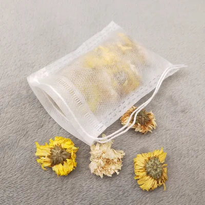 Sale Eco-Friendly Nonwoven String Customized Logo Green Protection Tea Bags Empty Tea Filter Bag Seal Non Woven Fabric