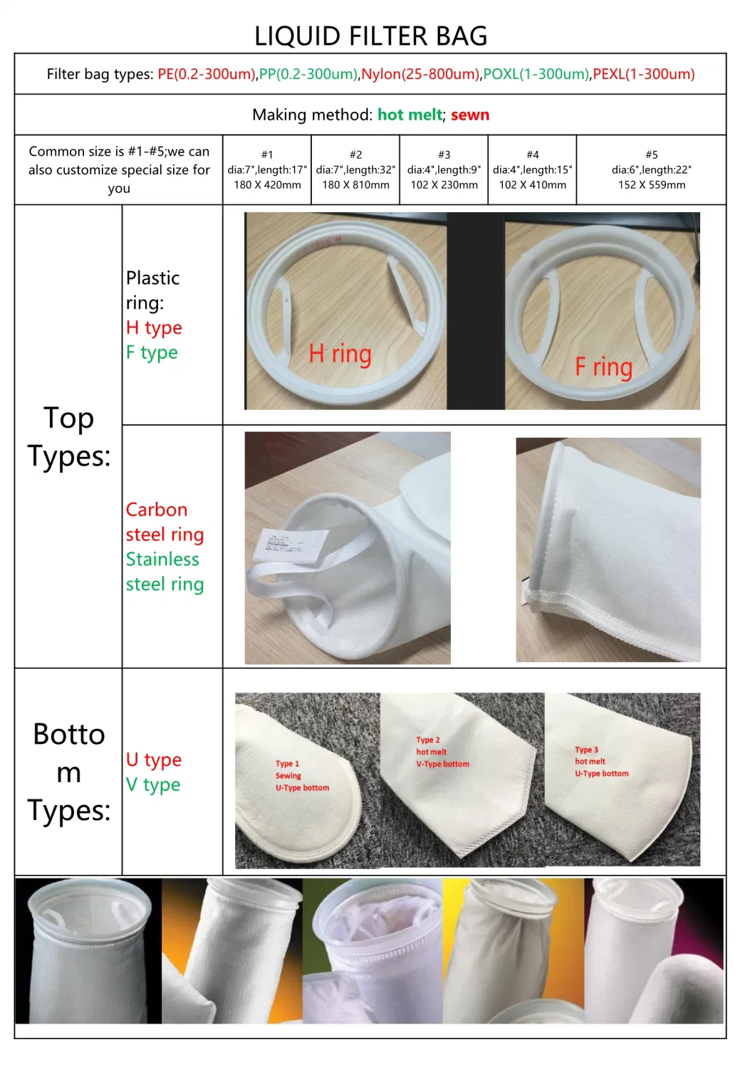 High Quality Nylon Mesh Monofilament Liquid Filter Bag