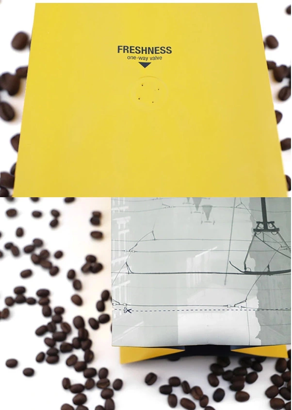 Matte Heat Sealing Empty Air Valve Aluminized Coffee Plastic Side Gusset Bag