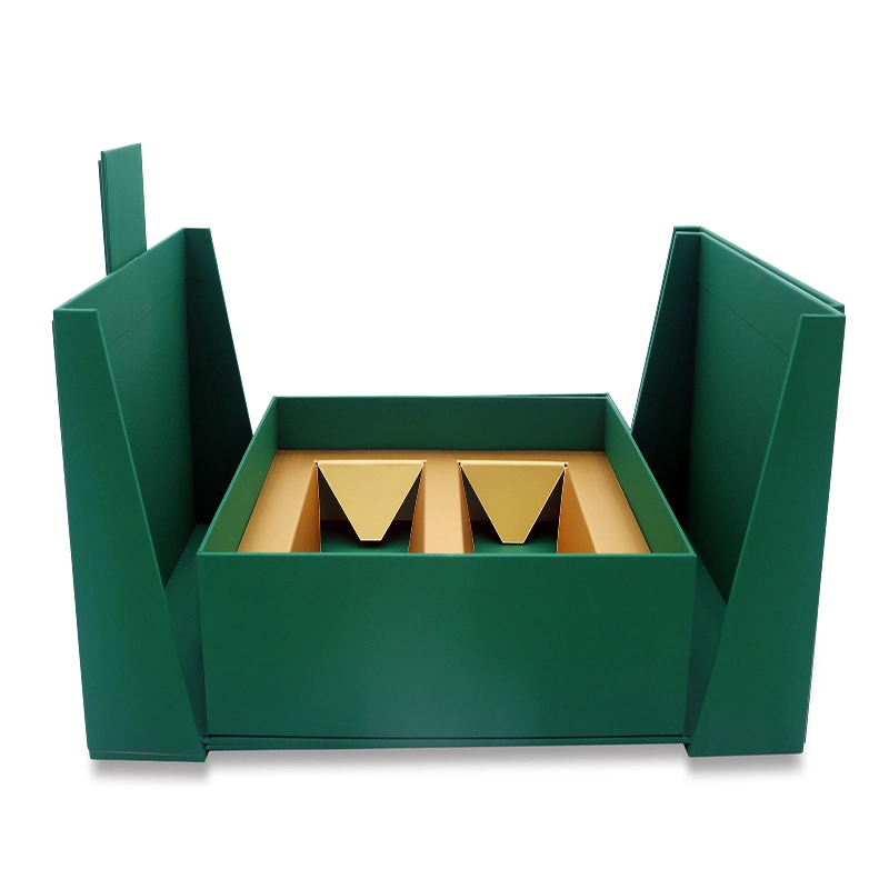 Factory Directly Sell Perfume Engraved Leather Packaging Box Wooden Drawer Box with Inner Tray and Handle.