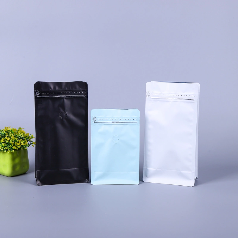 Colorful Aluminum Plated Self Standing and Self Sealing Bag for Coffee Tea