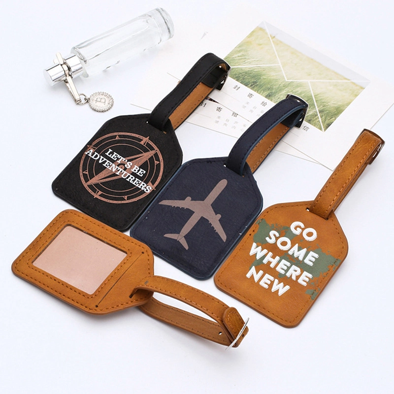 Antique Style Brown Genuine Bradley Vintage Volleyball Van Gogh Ring Metal RFID Sublimation UK Rubber Soft PVC Bag Luggage Tag