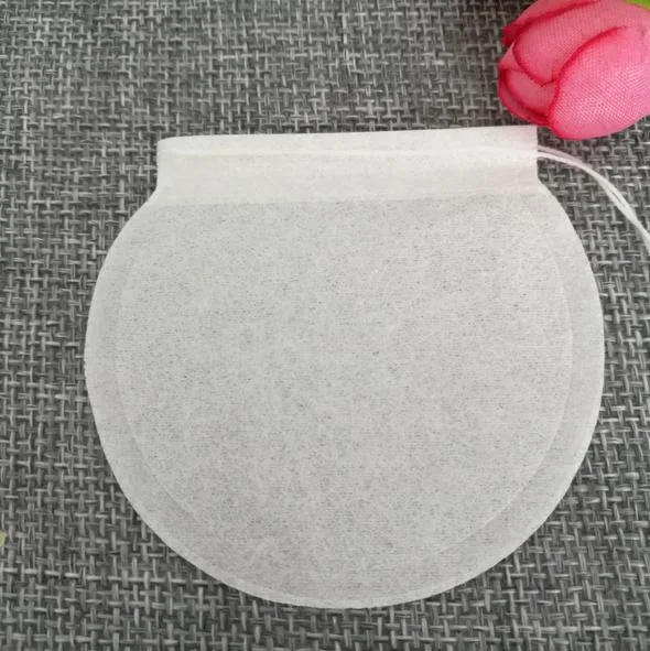 Dia 6cm Biodegradable Eco-Friendly Round Filter Paper Empty Tea Bag for Packaging