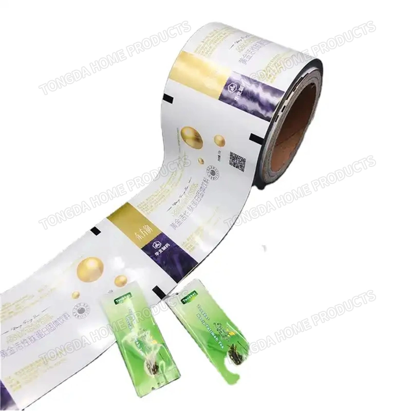 Custom Foil Laminated Instant Coffee Milk Matcha Tea Collagen Powder Honey Sachet Sticks Wrapper Automatic Packaging Roll Film