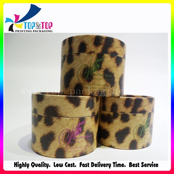 Beautiful Printing Cosmetic Collection Cylinder Box with Paper Insert