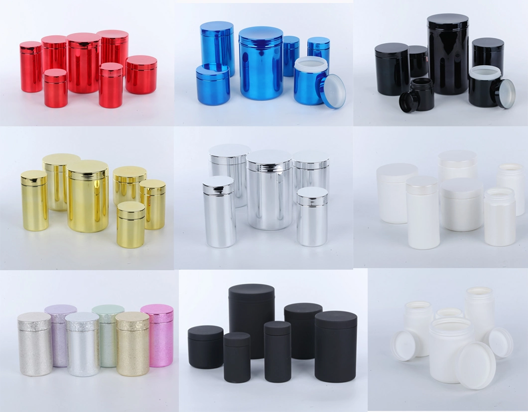SGS High Class Customized Plastic Empty Bottle with Storage Jar