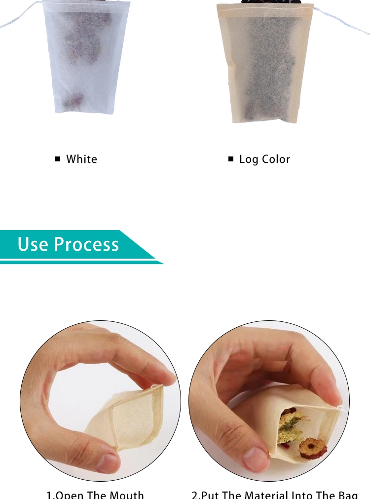 Chlorine Free Trapezoid Filter Paper Tea Bag, Made of Manila Hemp Paper, Can Custom Tags, Could Be Composable Biodegradable