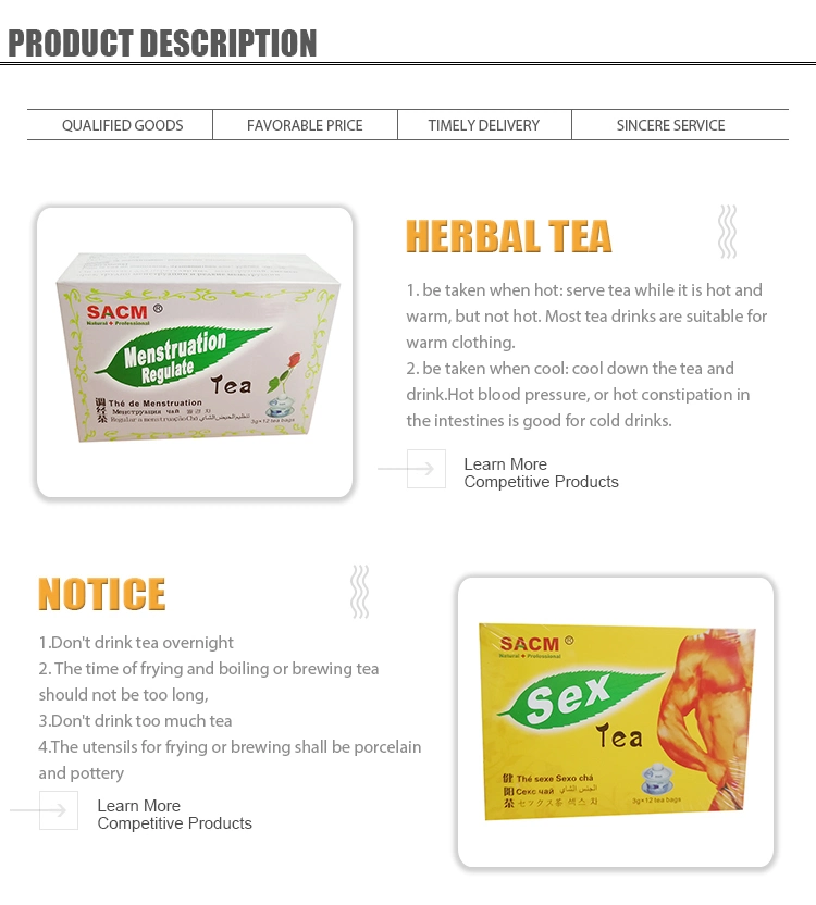 100% Pure Natural Herbal Sex Tea OEM Pack