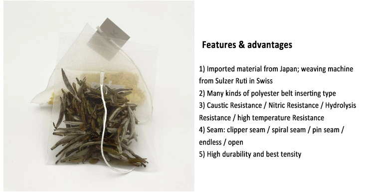 Heat Sealing Corn Fiber Tea Bags, PLA Biodegraded Tea Filters, Triangle Pyramid Filter Bags, Could Customize Tags