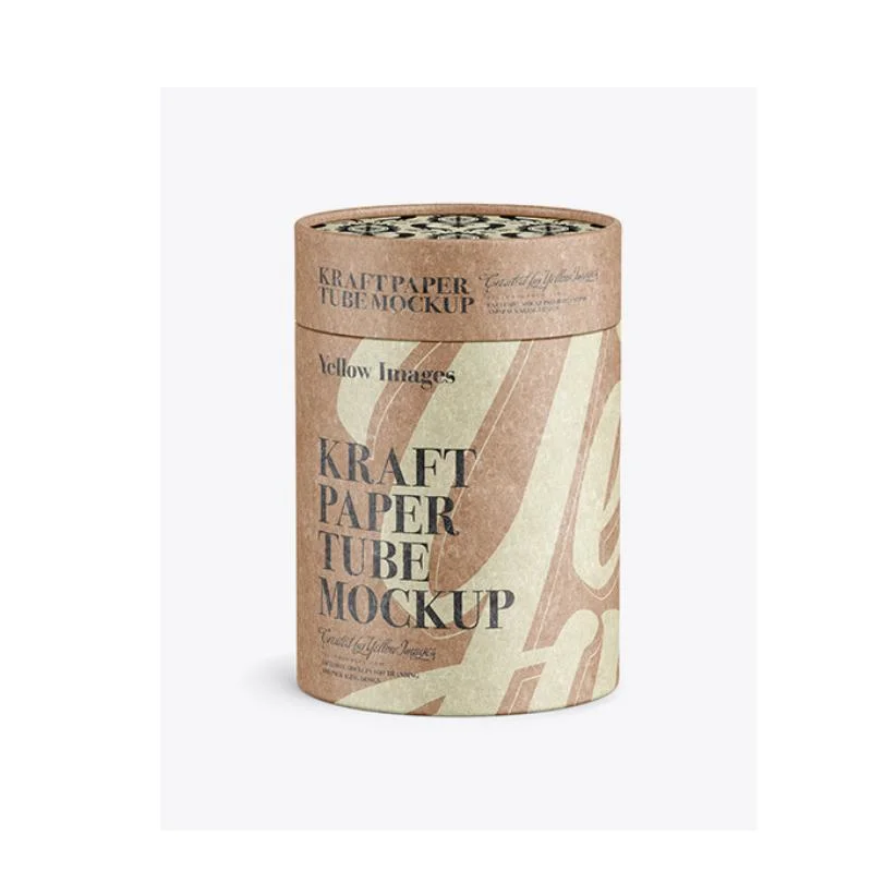 Wholesale Kraft Paper Cylinder Packaging for Food Tea Cosmetic Packaging