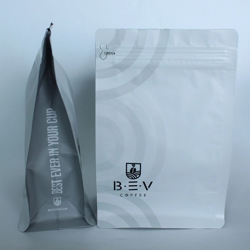 ODM OEM Custom Printed Empty Aluminium Sachet Flat Bottom Drip Coffee Bean Tea Food Bag Packaging with Foil