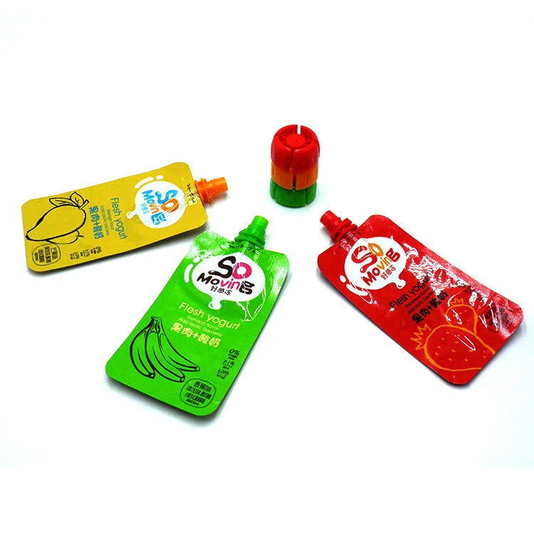 85ml Aluminum Children Yogurt Bags Mouth Pouch Can Package Sauce Juice