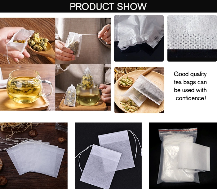 6*8cm Corn Fiber Drawstring Tea Bag Tea Bag Disposable Filter Bag