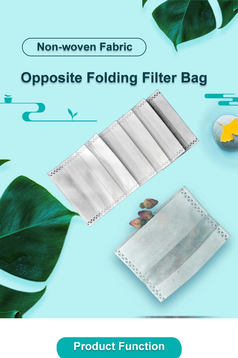 55 X 60mm Opposite Fold Close Non-Woven Fabric Filter Bag