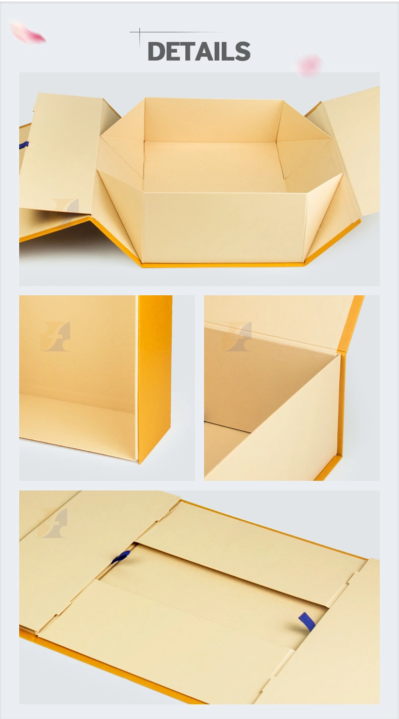 Firstsail Luxury Art Paper Foldable Tea Bag Storage Packaging Box Hard Rigid Cardboard Folding Package for Food Cookie Chocolate Snack