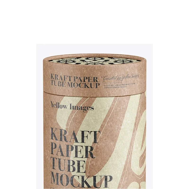 Wholesale Kraft Paper Cylinder Packaging for Food Tea Cosmetic Packaging